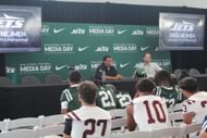 Greg Nejmeh, Director of Pro Personnel, speaks to High School football players from the Super Football Conference (Photo Credit: Kerry E Porter)